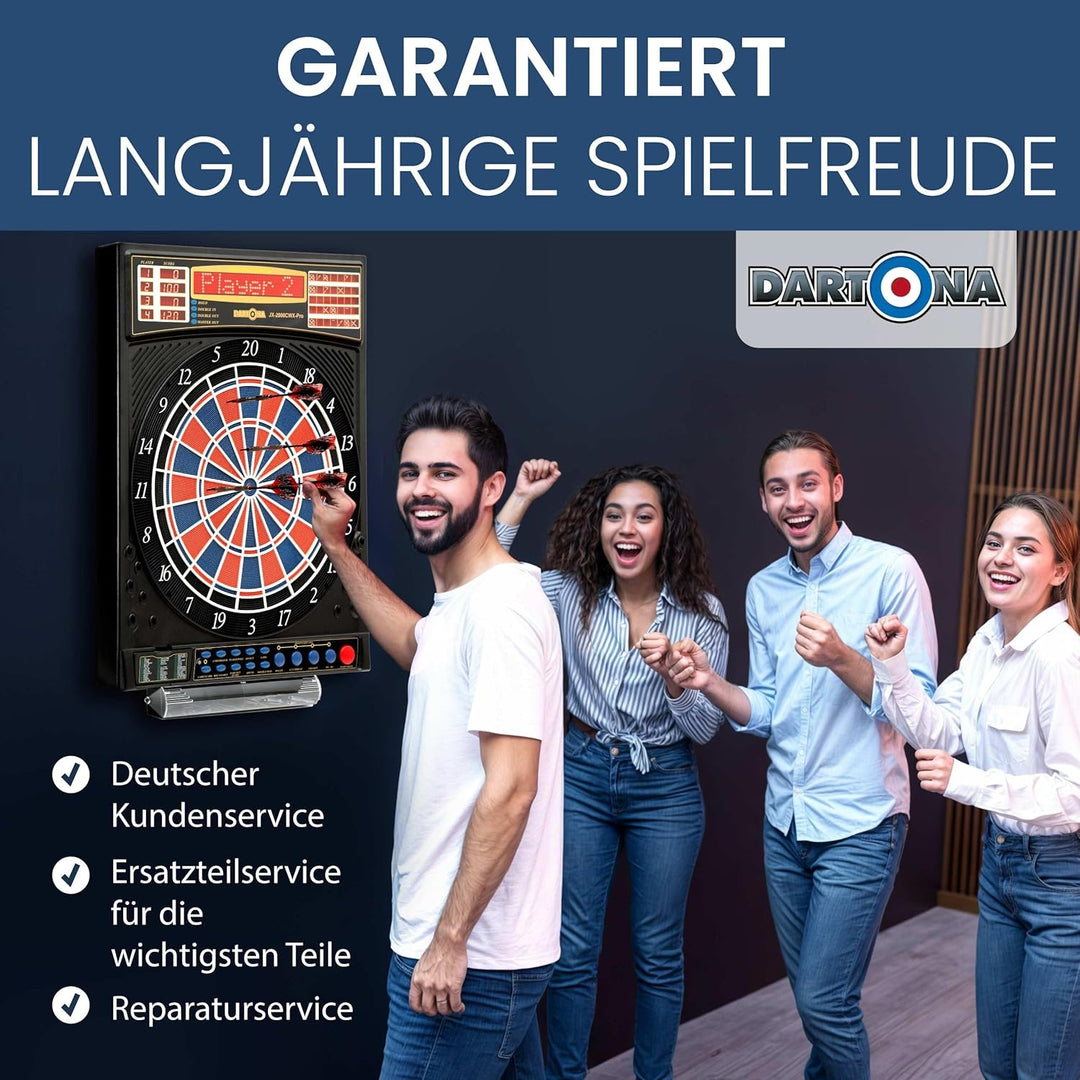 Dartona Elektronische Dartscheibe JX2000 Turnier Pro - | Dartscheibe elektronisch | Turnierscheibe m