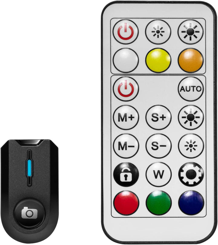 LogiLink AA0156 - LED Ringlicht/Ring Light (Ø 25 cm) mit Smartphone Halterung, 26-RGB-Farbmodi und 9