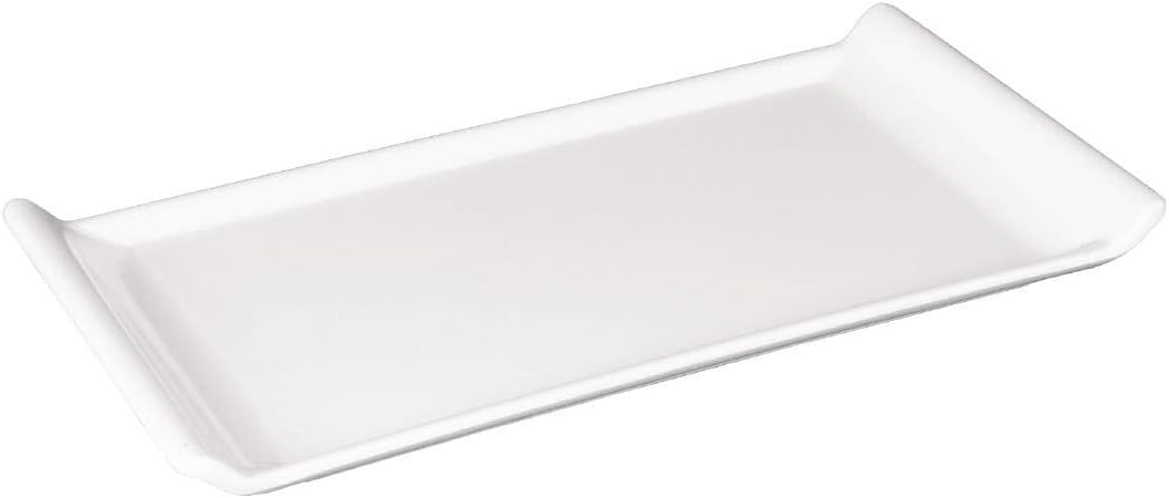 Kristallon Melamine Platter White - 300x150x25mm, 25(H) x 300(W) x 150(D)mm