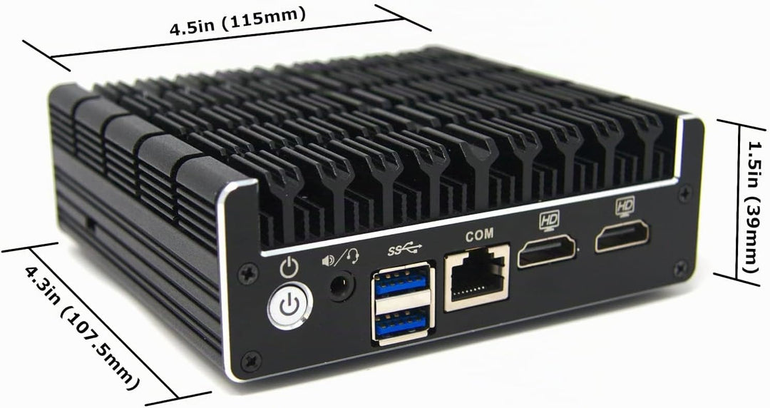 Protectli Vault FW4C - 4 Port, Firewall Micro Appliance/Mini PC - Intel J3710, 2.5G Ports, AES-NI, 8