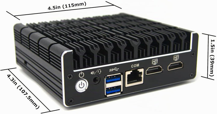 Protectli Vault FW4C - 4 Port, Firewall Micro Appliance/Mini PC - Intel J3710, 2.5G Ports, AES-NI, 8