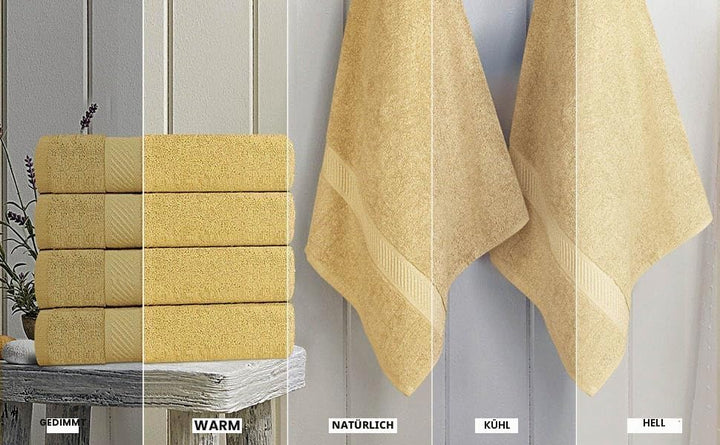 Utopia Towels Badetücher, 61 x 121 cm, 6er-Pack Beige, Beige