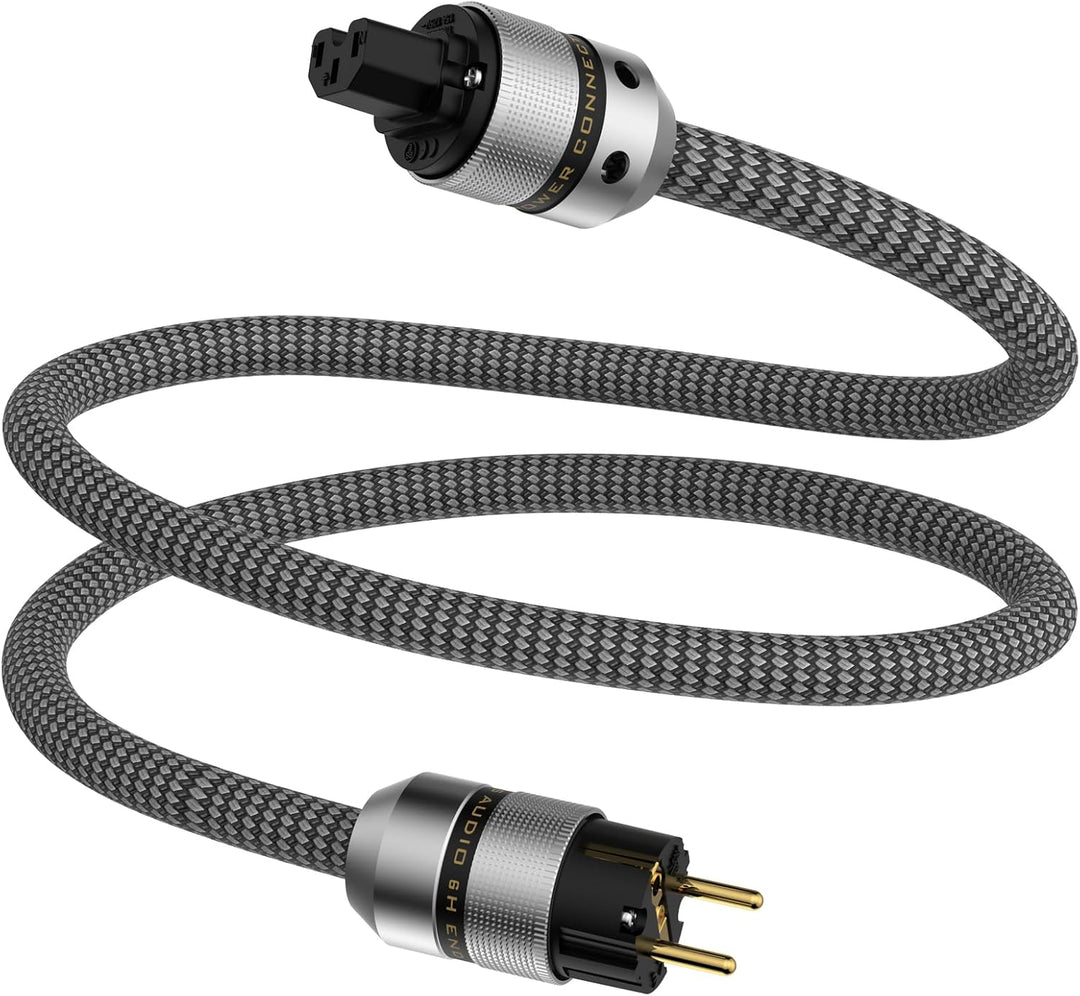 Tertullus High End HiFi Netzkabel Abgeschirmte C15 Stromkabel Audio kaltgerätekabel Mit Schukostecke