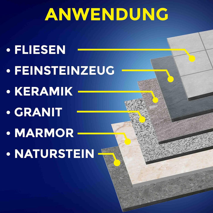 BERGMANN ® ∅ 10mm x HEX Profi Fliesenbohrer 6-kant Sechskant | Diamantbohrer Granitbohrer Akkuschrau