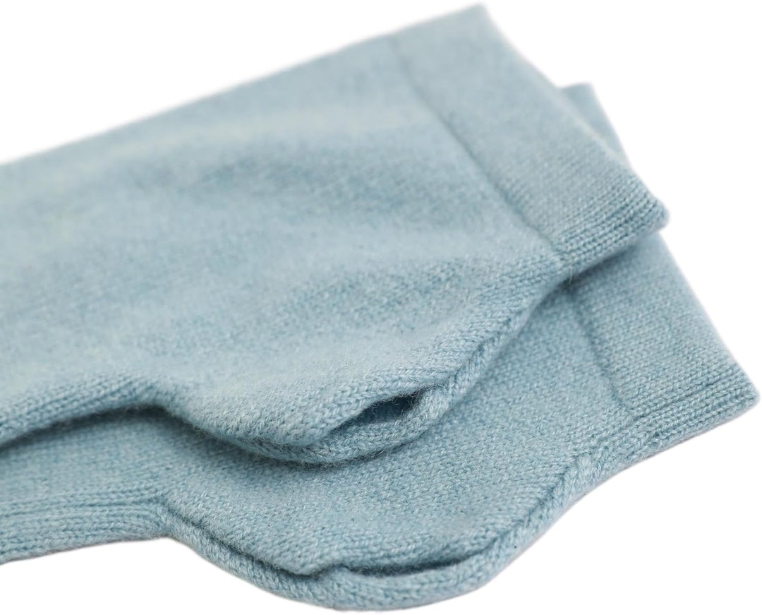 Kaschmir-Wolle Damen Pulswärmer fingerlose Handschuhe Hand-Stulpen 19 cm X 10 cm Schwarz, 19 cm X 10