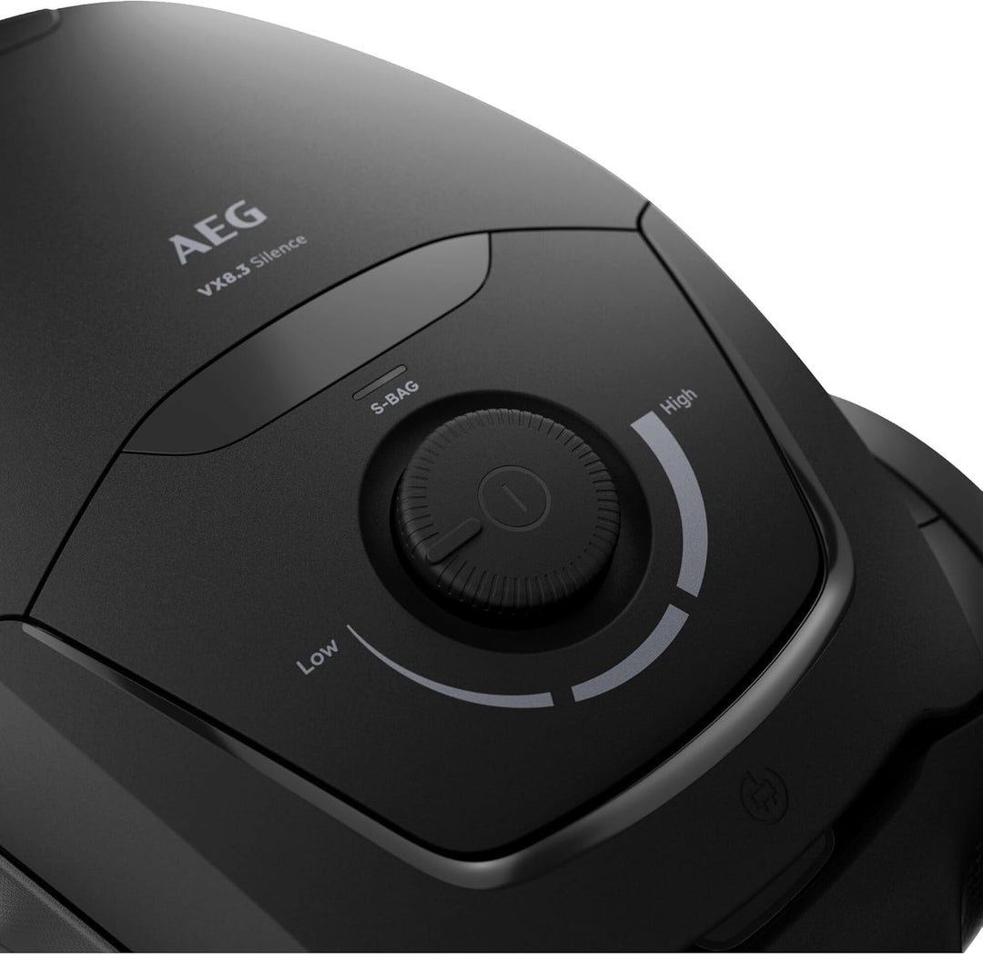 AEG Staubsauger mit Beutel, besonders leise 64 dB, kraftvolle 750 W, ergonomischer Handgriff, 12 m A