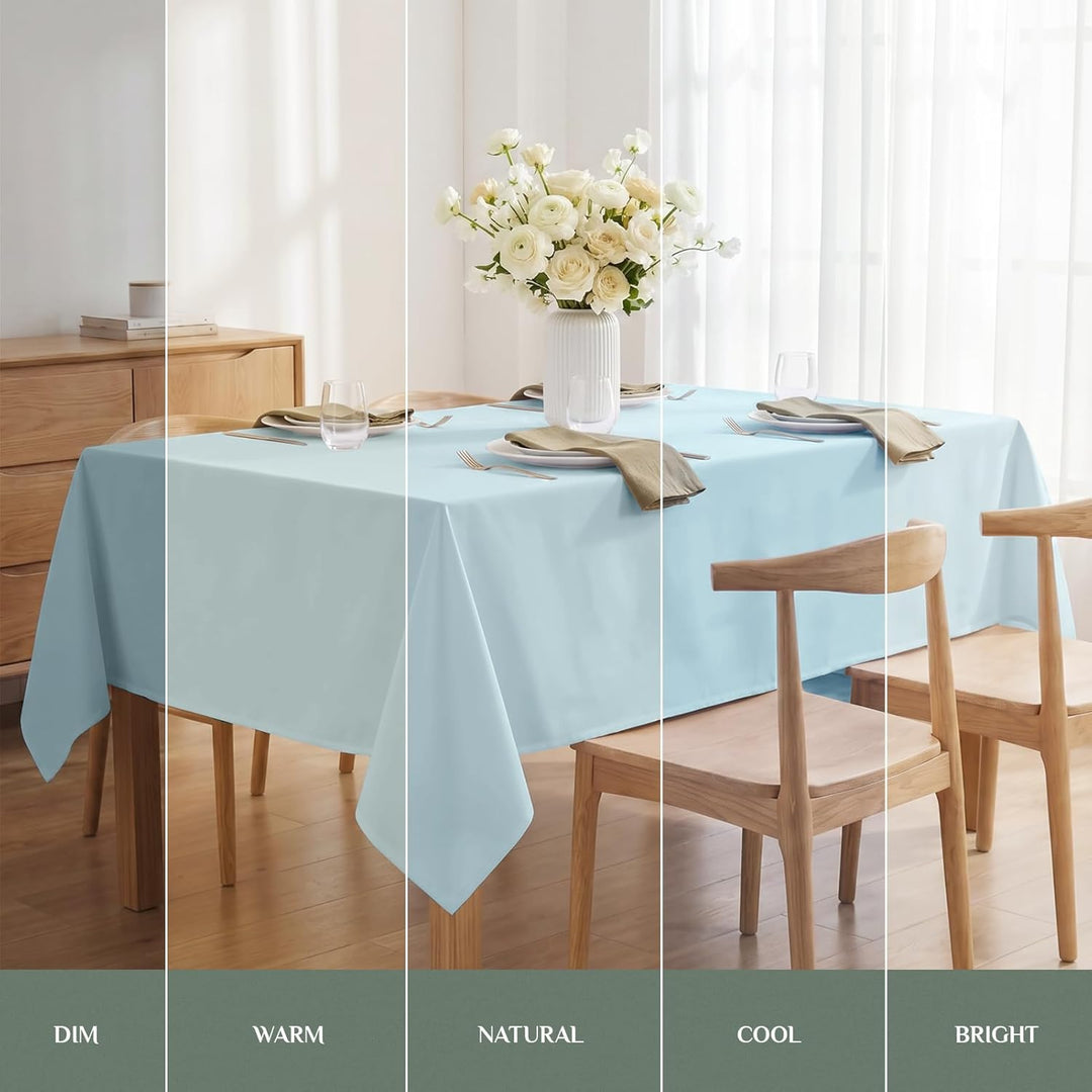 Softalker Rechteckige Tischdecke, wasserdicht und schmutzabweisend, knitterfrei, waschbar, 210 g/m²,