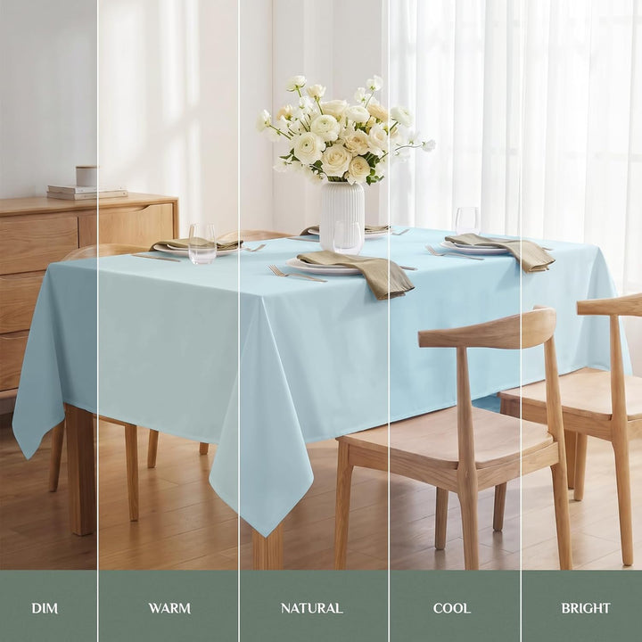 Softalker Rechteckige Tischdecke, wasserdicht und schmutzabweisend, knitterfrei, waschbar, 210 g/m²,