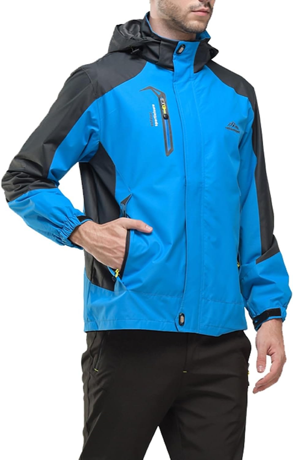 YSENTO Herren Regenjacke Wasserdichte Outdoor Atmungsaktive Wandern Funktionelle Softshell Winddicht