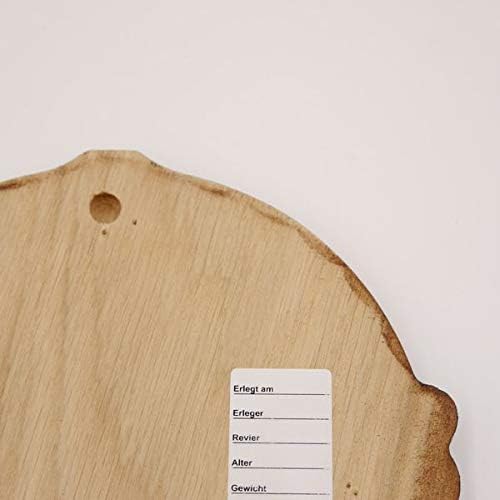 GTK Set Keilerschild geschnitzt dunkel AF 16 cm mit 1 Stück Eichenlaub Deckblatt gross Keilerbrett G