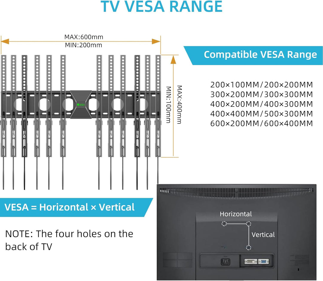 XINLEI MFA6 Höhenverstellbare TV-Wandhalterung für die meisten 42-75 Zoll LCD-Monitore und Plasma-Fe