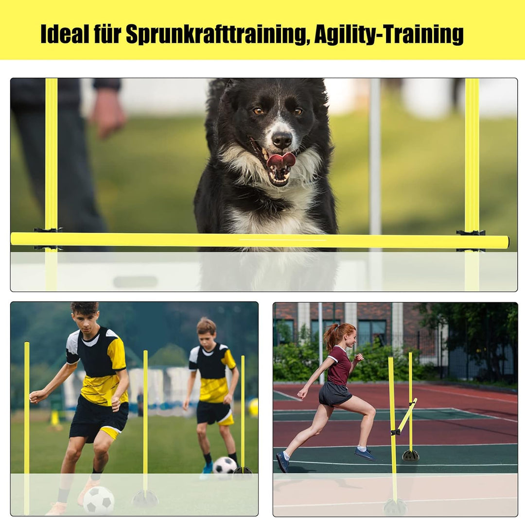 NAIZY Sprungstangen-Set Trainingsstangen für konditionelles Training Sprungkraft, Dribbling und Bewe