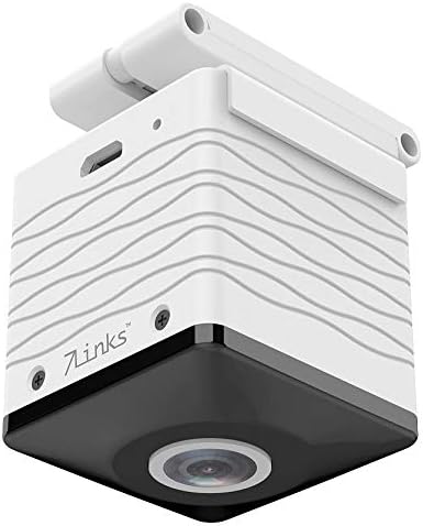 7links 360 Grad Kamera: Mini-Akku-HD-Überwachungskamera mit 360°, 960p, Nachtsicht, WLAN, App (Decke