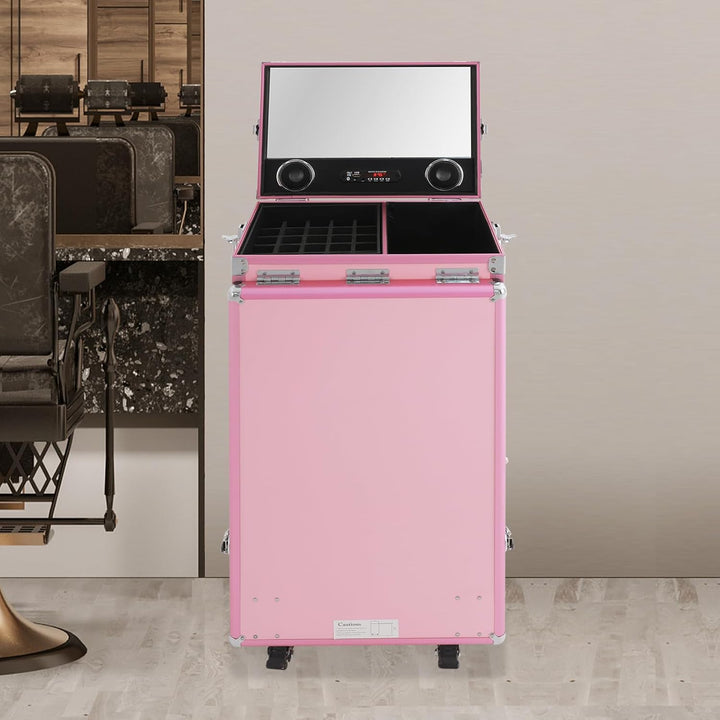 Kosmetikkoffer Trolley 2 in 1 Kosmetikkoffer Gross Kosmetik Trolley Make up Koffer Schminkkoffer mit