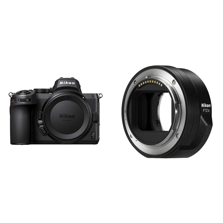 Nikon Z 5 Spiegellose Vollformat-Kamera + NIKON FTZ II (Adapter für F-Mount Objektive auf Z-Mount Ka