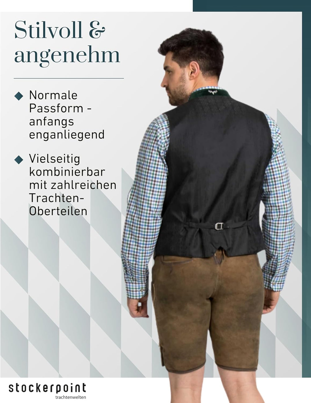 Stockerpoint Herren Hose 46 Havanna Gespeckt, 46 Havanna Gespeckt