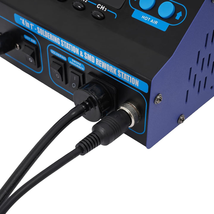 992DA+ Lötstation 780W 2 IN 1 Lötkolben Set mit LED Display | Soldering Station Entlötstation 100-48