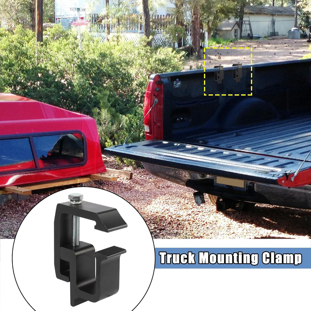 X AUTOHAUX 4Stk. Universal Einbauklemmen Halter Satz für LKW-Kappenschalen schwarz