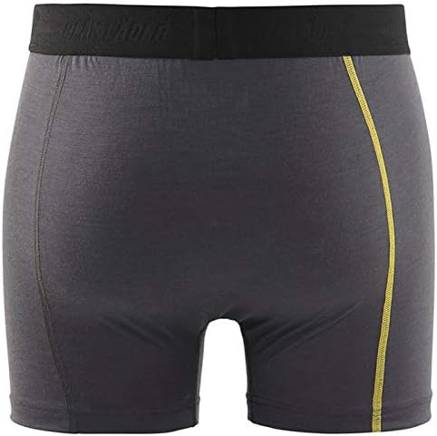 Blakläder 184717349835L Boxer Shorts "Xlight" Grösse 100Prozent Merino in Dunkelgrau/gelb, S