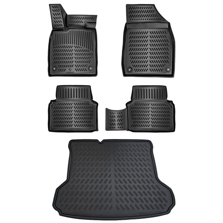 ELMASLINE 3D Gummimatten & Kofferraumwanne Set für VW ID.5 | Standard Ladeboden | 2022-2025 | Wichti