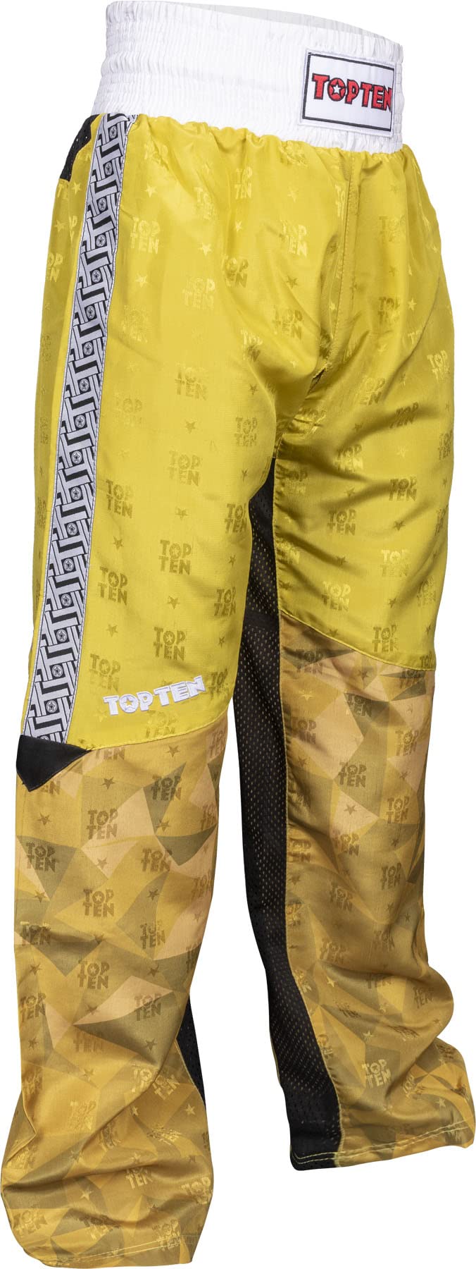 TOP TEN Kickboxhose „Prism“ Gelb S, XXL