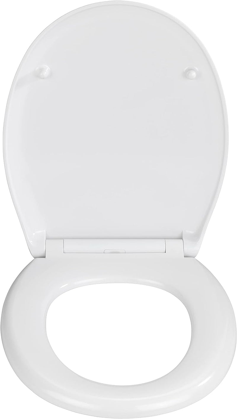 WENKO WC-Sitz Rieti, hygienischer Toilettensitz mit Absenkautomatik, stabiler WC-Deckel bis 350 kg b