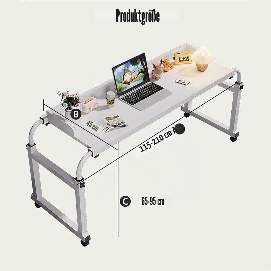 Pflegetisch Laptoptisch, Rollender Computertisch über Dem Bett Pflegetisch Für Das Heimbür Funktioni