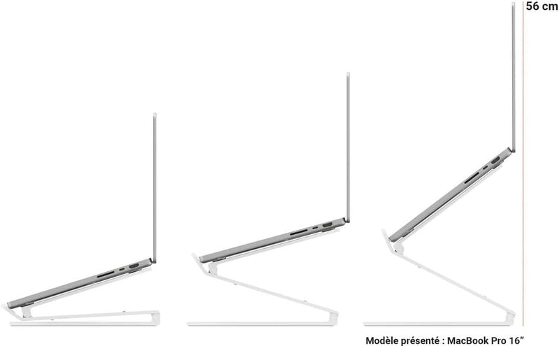 Twelve South Curve Flex | Ergonomischer höhen- und winkelverstellbarer Aluminium-Laptop-/MacBook-Stä