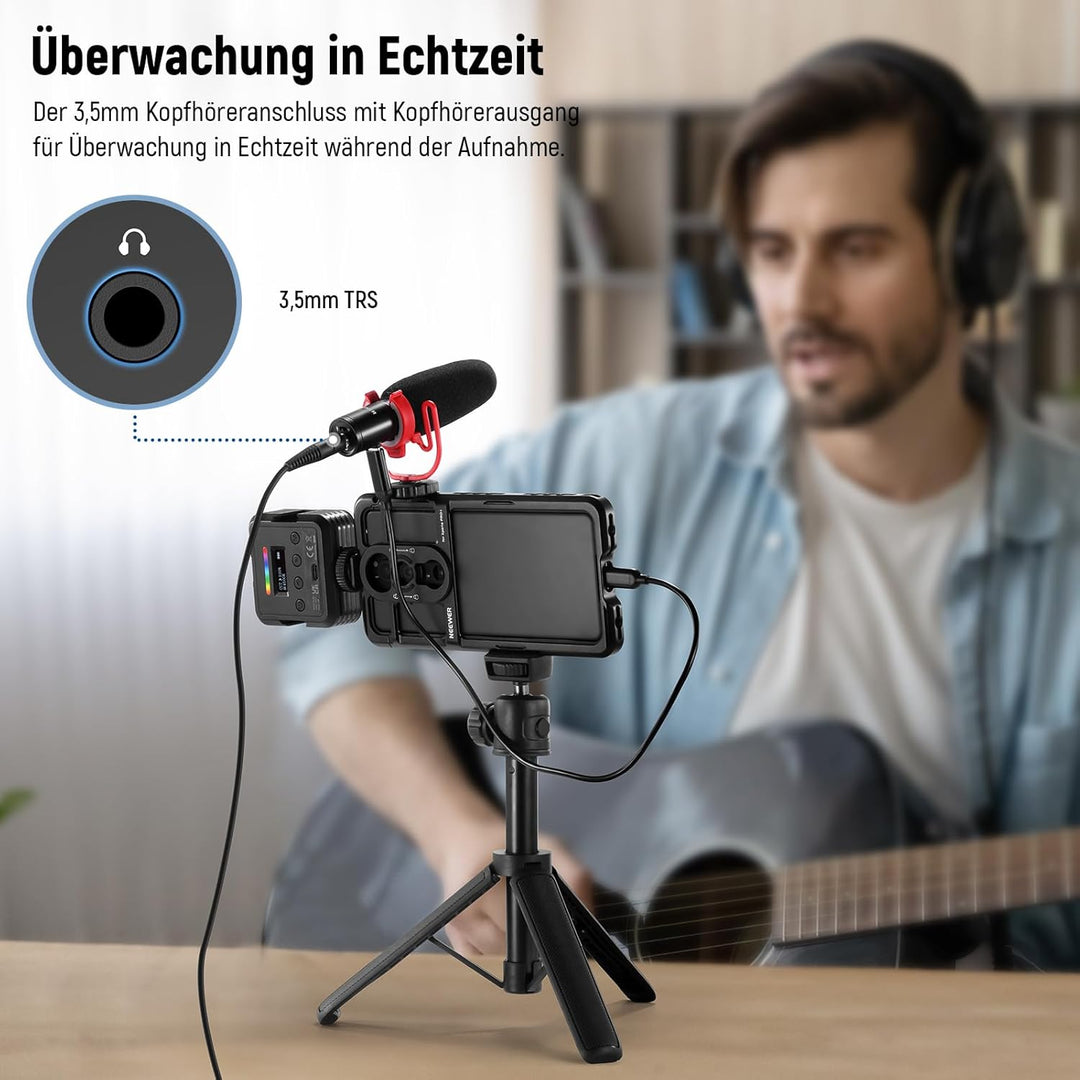 NEEWER KM17 USB C Mikrofon Geräuschunterdrückung Plug & Play hohe Empfindlichkeit Nierencharakterist