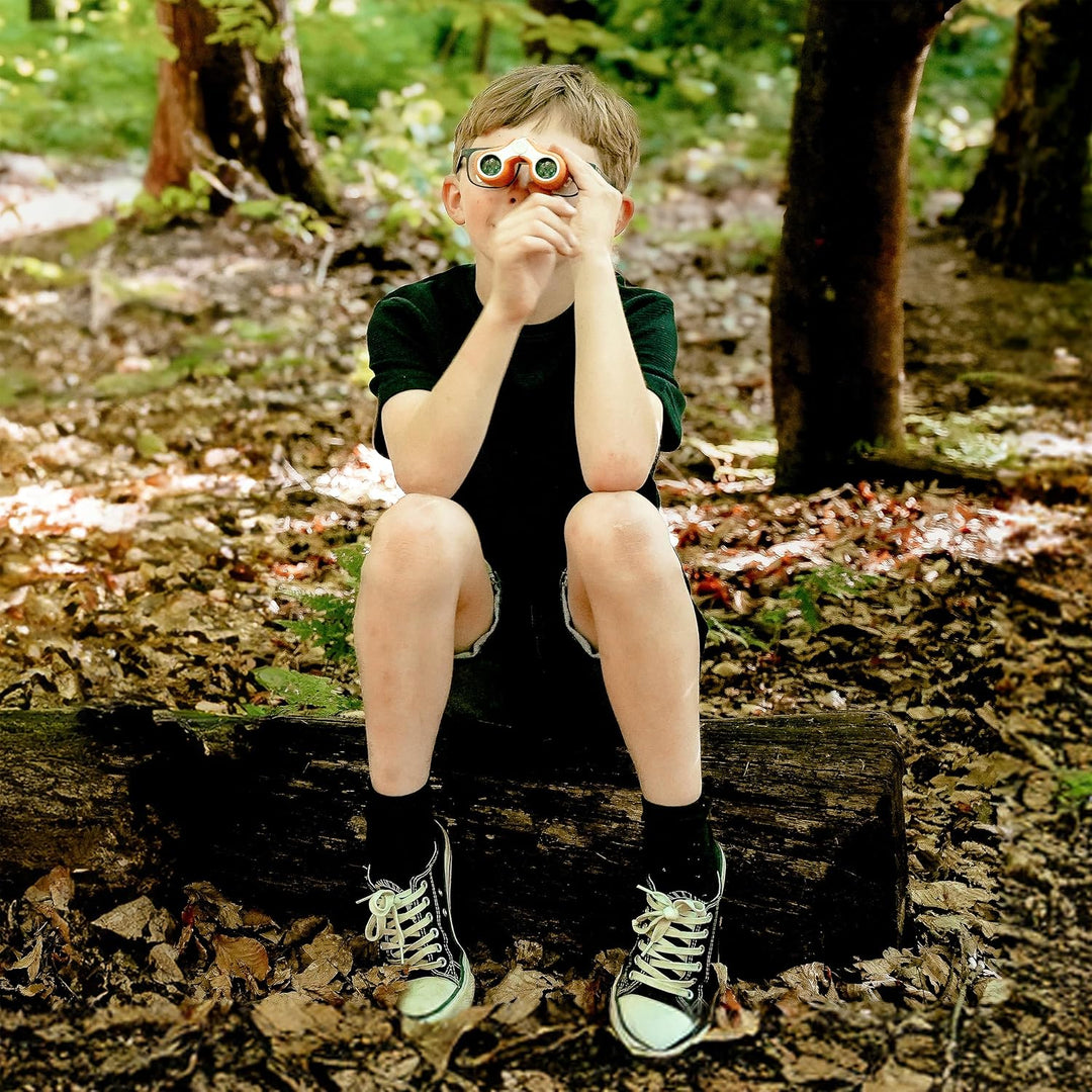 Bresser Junior Fernglas für Kinder 6x21 mit robustem gummiarmierten Fernglaskorpus und Mitteltriebfo