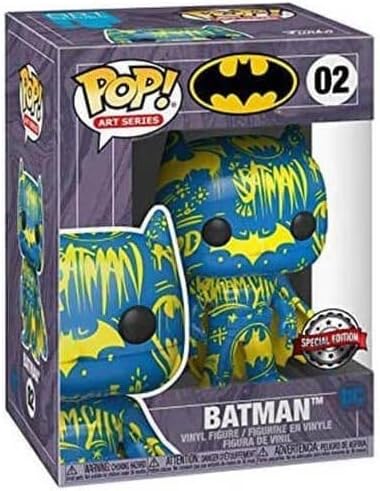 Funko POP! Art Series: DC Comics #02 - Batman [Blue & Yellow] Artist Series Exclusive with Hard Stac
