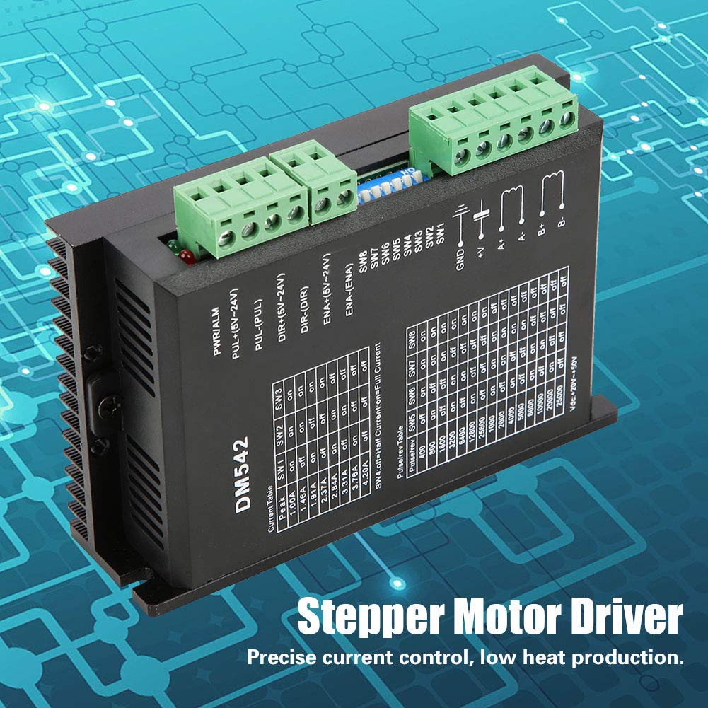 Stepper Treiber, Dm542 2 Phasen Schrittmotortreiber Dc 18-48v 57/86 Stepper Motor Driver Peak 4.2a