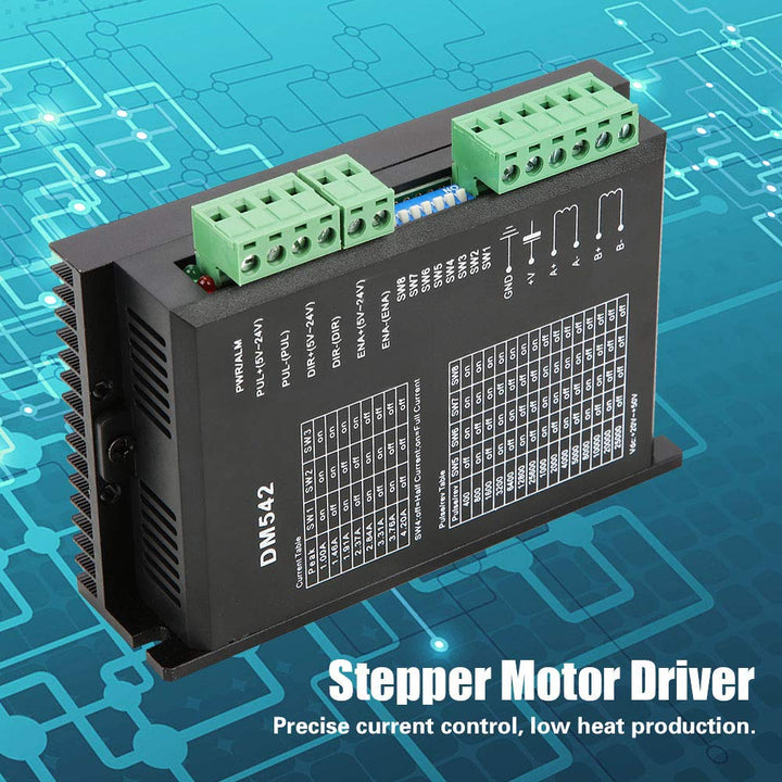 Stepper Treiber, Dm542 2 Phasen Schrittmotortreiber Dc 18-48v 57/86 Stepper Motor Driver Peak 4.2a