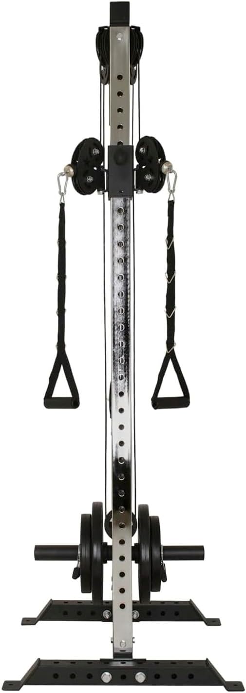 Train Hard® Wandmontage Latzugturm, Kabelzuganlage, Seilzugstation zur Brandneues Modell 2024 A:W1F0
