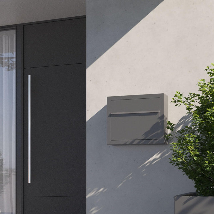 Briefkasten, Design Wandbriefkasten Elegance Schwarz - Bravios