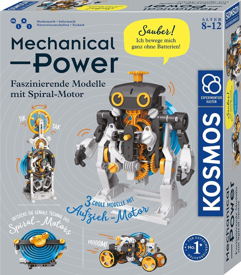 Kosmos ‎620783 Mechanical Power, Entdecke spielerisch Mechanik, Bausatz mit Spiral-Motor für Rennaut