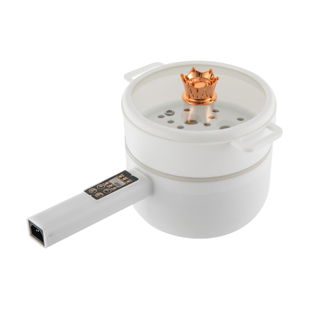 TaNeHaKi Elektrische Topf Mini Elektrische Pfannen Hot Topf 1.6L Multifunktionaler Elektrischer Mini