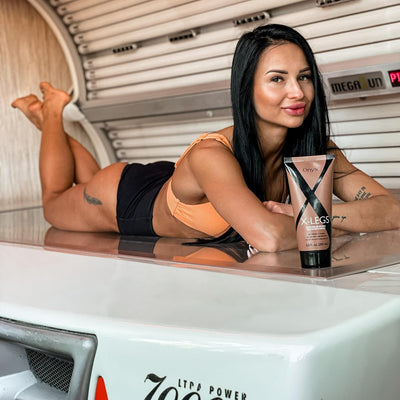 Onyx X-Legs Ultra Dunkler Bräunungsbeschleuniger - Solarium Creme mit Hemmung des Haarwachstums & An