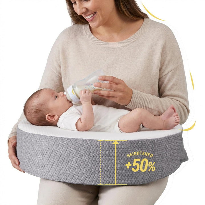 Memory Foam Stillkissen, extra breit &amp; verdicktes Stillkissen mit 53 cm verstellbarem Taillenriemen,