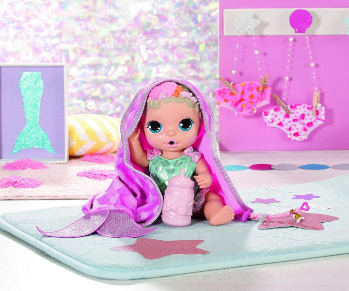 BABY born Surprise Mermaid Surprise Spielzeug Puppe - Einfach für kleine Hände, kreatives Spielen fö