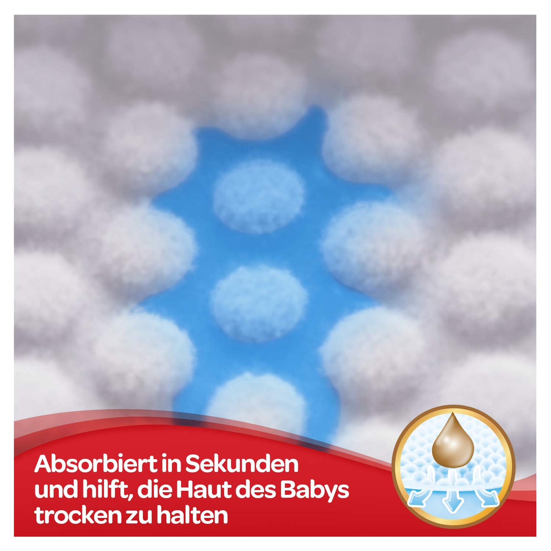 Huggies Newborn Baby Windeln Grösse 1, 2 bis 5 kg, Für Neugeborene, Mit Nässeindikator, 84 Windeln,