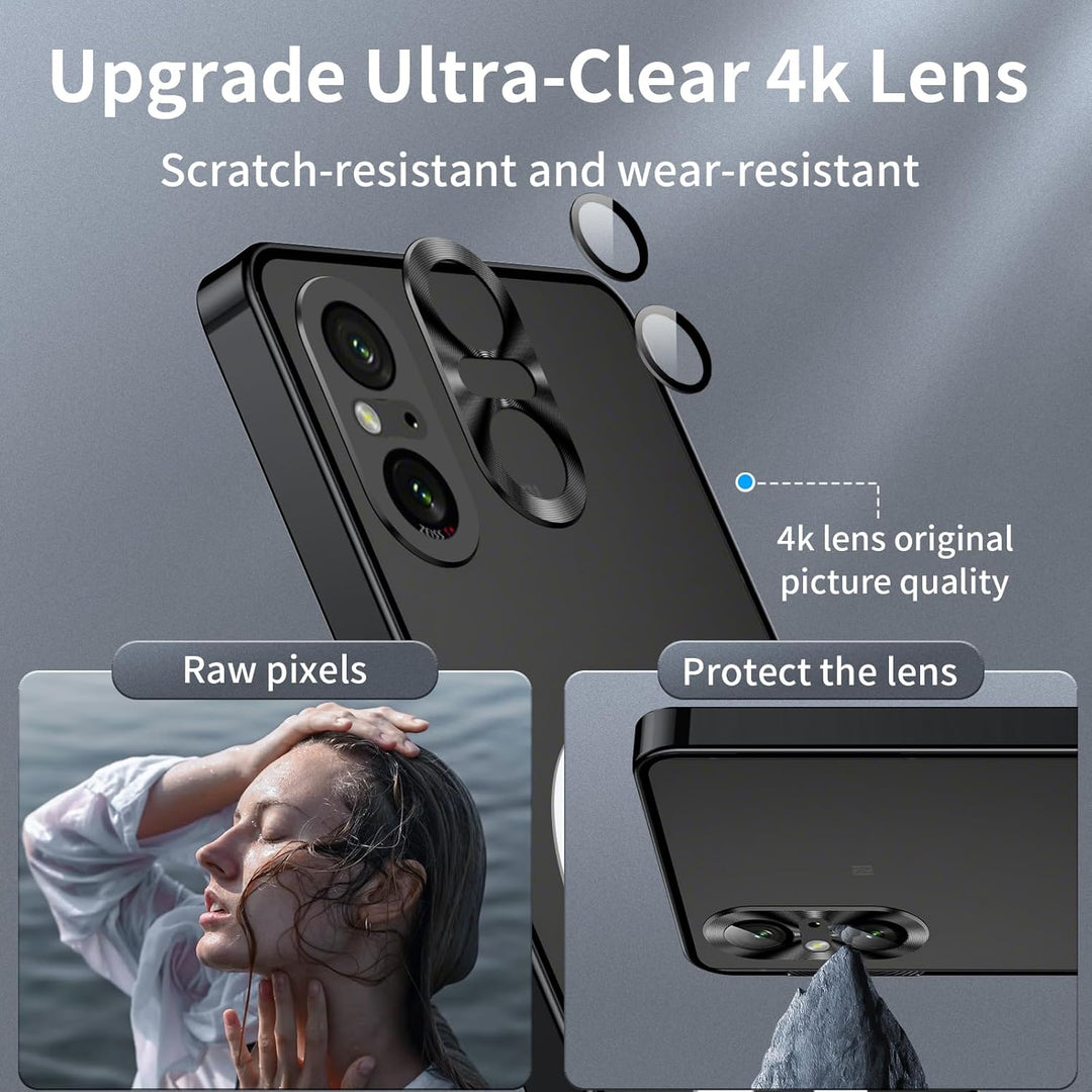 leleyo Handyhülle für Sony Xperia 5 V Hülle kompatibel mit MagSafe, Dünne Schutzhülle mit Kamera Sch