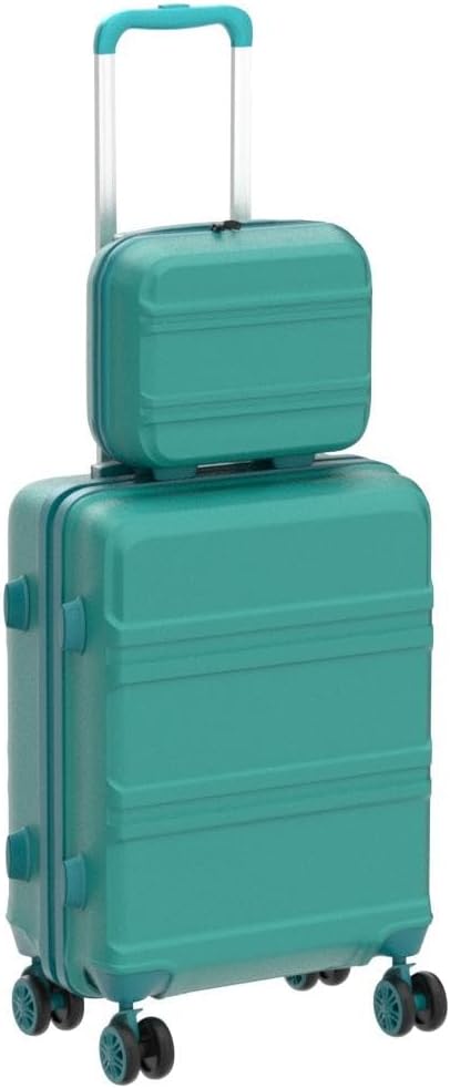 KONO 2er Kofferset ABS Hartschalen Hardcase Trolley TSA-Schloss 55cm Reisekoffer Boardcase + Handgep