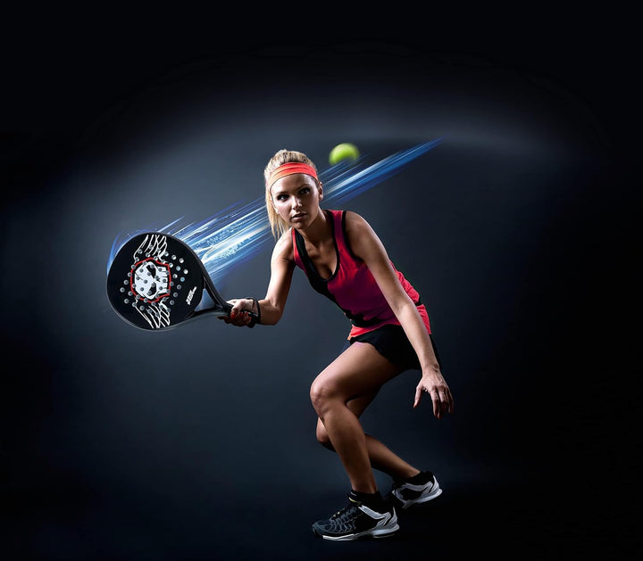 No Fear Padel Schläger- Padel - Anti-Rutsch-Griff - Zwart