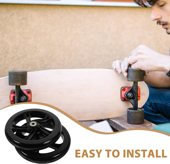 Healeved Professionelle Pu Rollerräder 6.89 Zoll 2 Stück Verschleissfeste Ersatzräder Für Skateboard