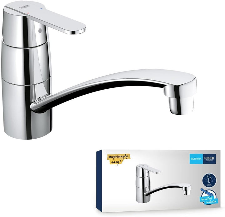 Grohe Get | Küchenarmaturen - Einhand Spültischarmatur | chrom | 32891000, XS, Chrom