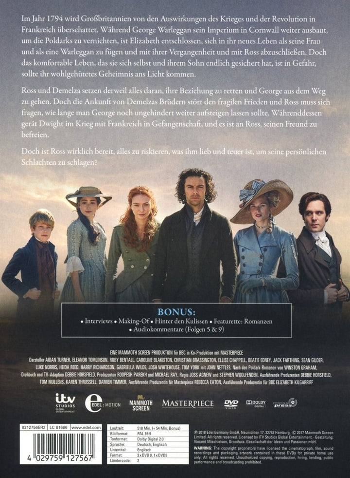 Poldark - Staffel 3 - Limited Edition [4 DVDs], DVD