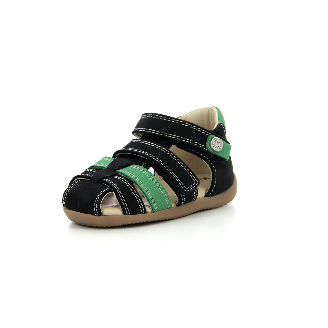 Kickers Jungen BipodSandale 18 EU Marinegrün, 18 EU Marinegrün