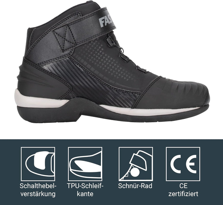 FAST WAY City 1 Motorrad Schuhe Herren & Damen, CE Zertifizierte Motorradschuhe, Motorradstiefel mit
