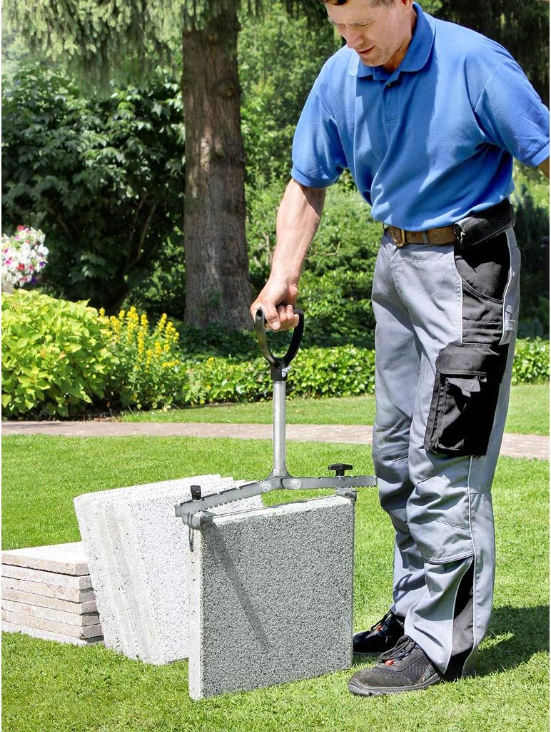 LANGFIT® Plattenheber 30 bis 62cm SET - Rückenfreundlich durch extra langen Griff - Made in Germany
